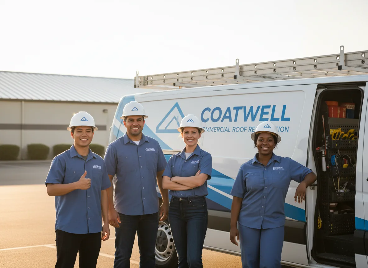 Commercial roof coating company in Gregory, TX