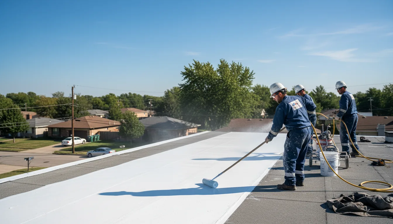 Commercial roof coating in Gregory, TX near me